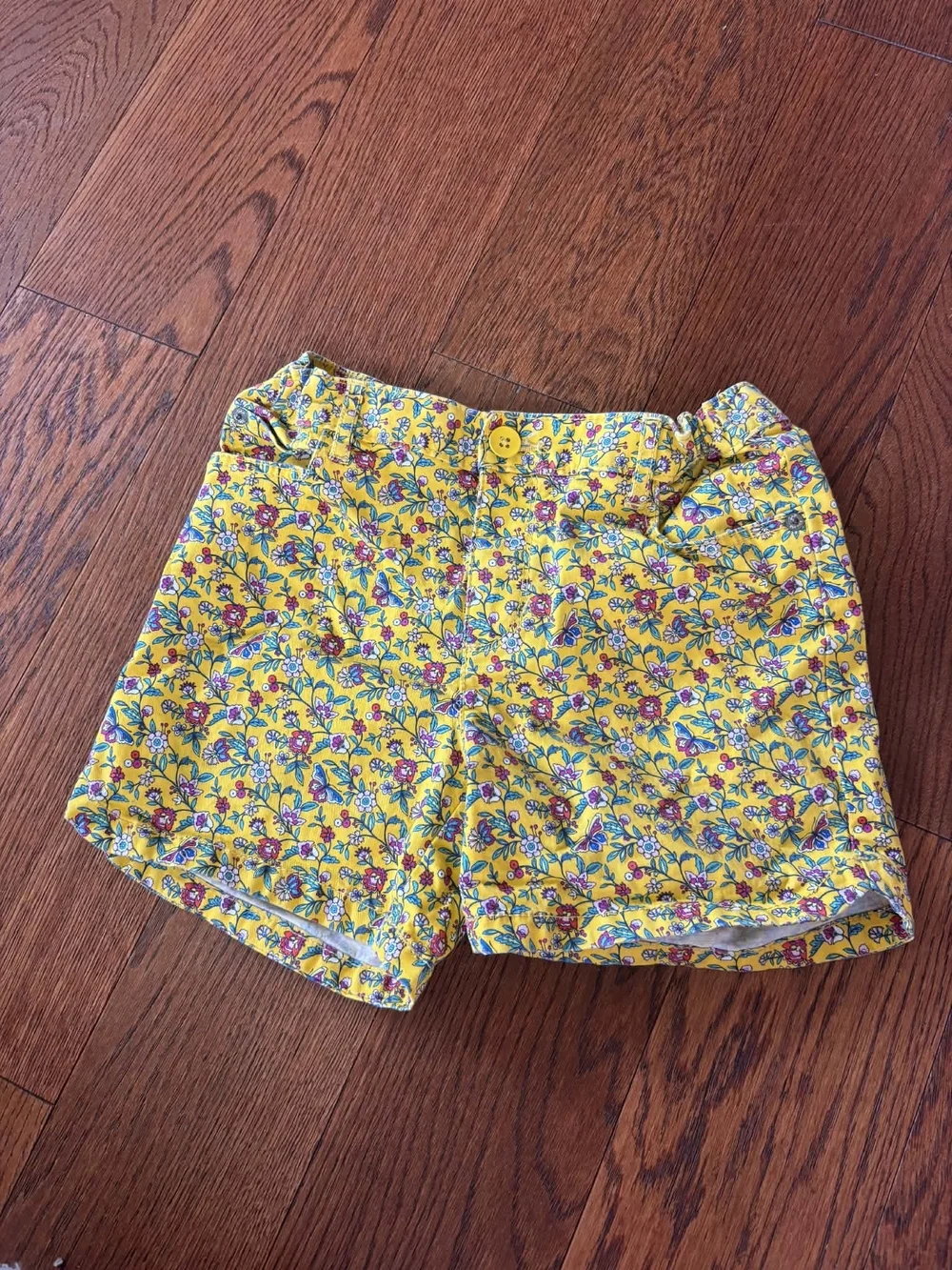 GAP Kids Yellow Floral Shorts